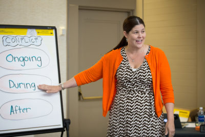 Tricia Broderick teaching at Humanizing Work 2016