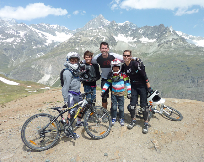 Summer vacation, mountain biking in Switzerland